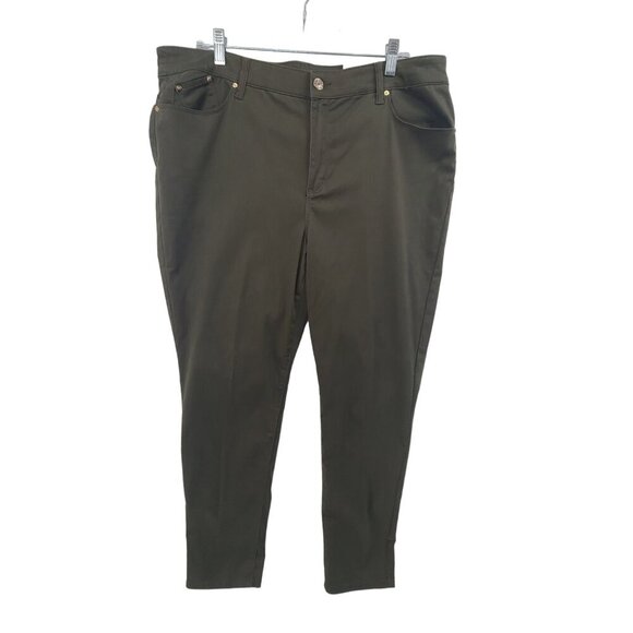 Chico's NWT Women's Jeggings Olive Size 16 - Picture 1 of 9